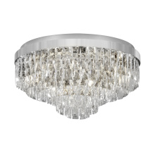 Eglo Canada 39491A - 11 LT Ceiling Light w/ Chrome Finish & Clear Glass Crystal Elements
