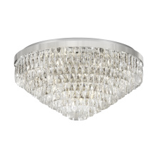 Eglo Canada 39492A - 16 LT Ceiling Light w/ Chrome Finish & Clear Glass Crystal Elements
