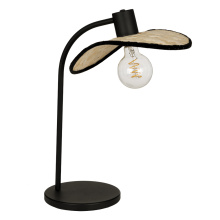 Eglo Canada 44046A - 1 LT  Table Lamp w/ Black Finish & Bamboo Shade