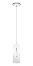 Eglo Canada 92739A - 1L Suspension White with chrome pendant "Rivato"