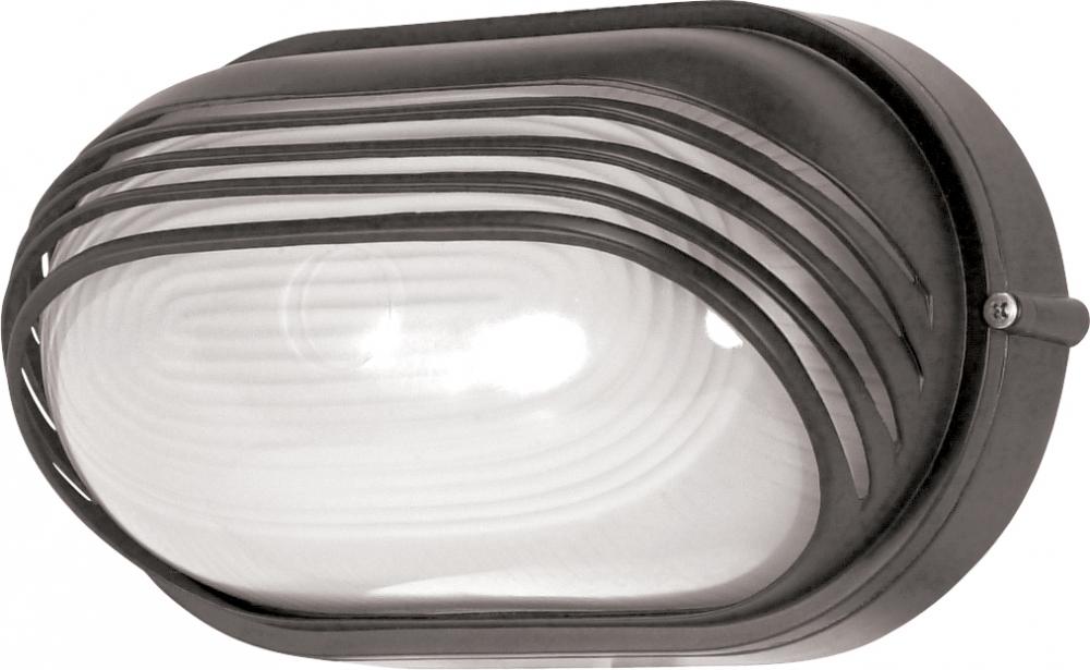 1 Light - 10'' Oval Hood Bulkhead - Architectural Bronze Finish