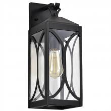Nuvo 60/8122 - Oaklyn; 1 Light Medium Wall Lantern; Matte Black with Clear Glass
