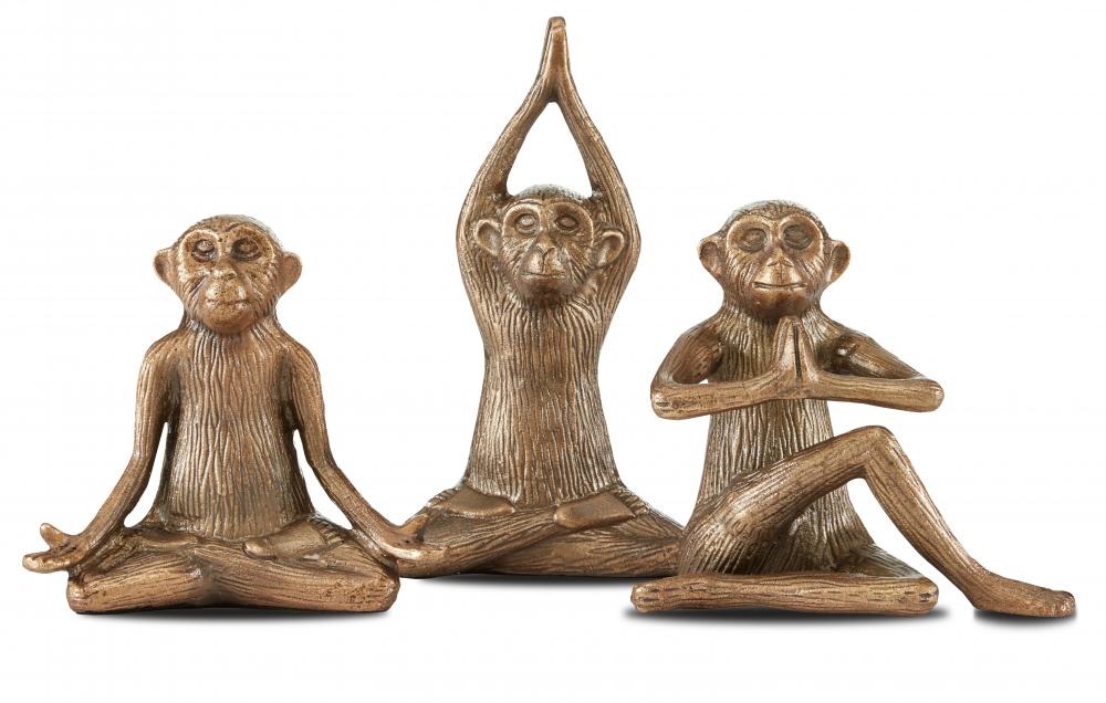 Zen Brass Monkey Set of 3