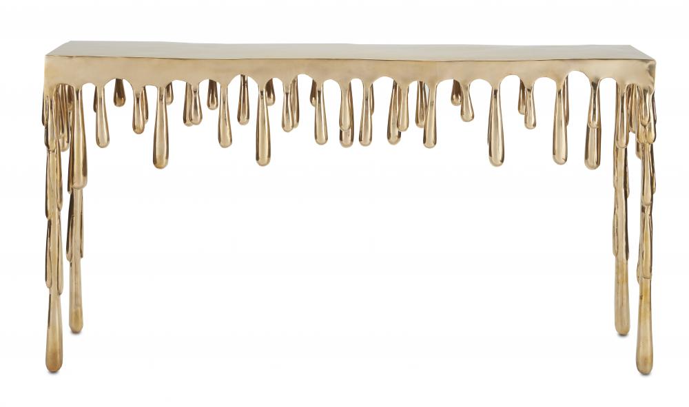 Liquid Gold Console Table