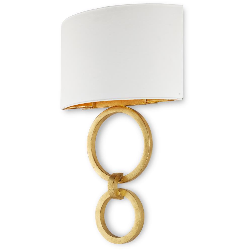 Bolebrook White Wall Sconce, White Shade