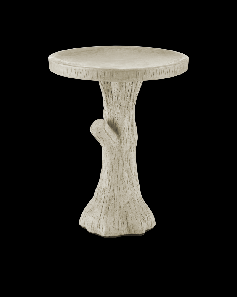 Faux Bois Medium Bird Bath