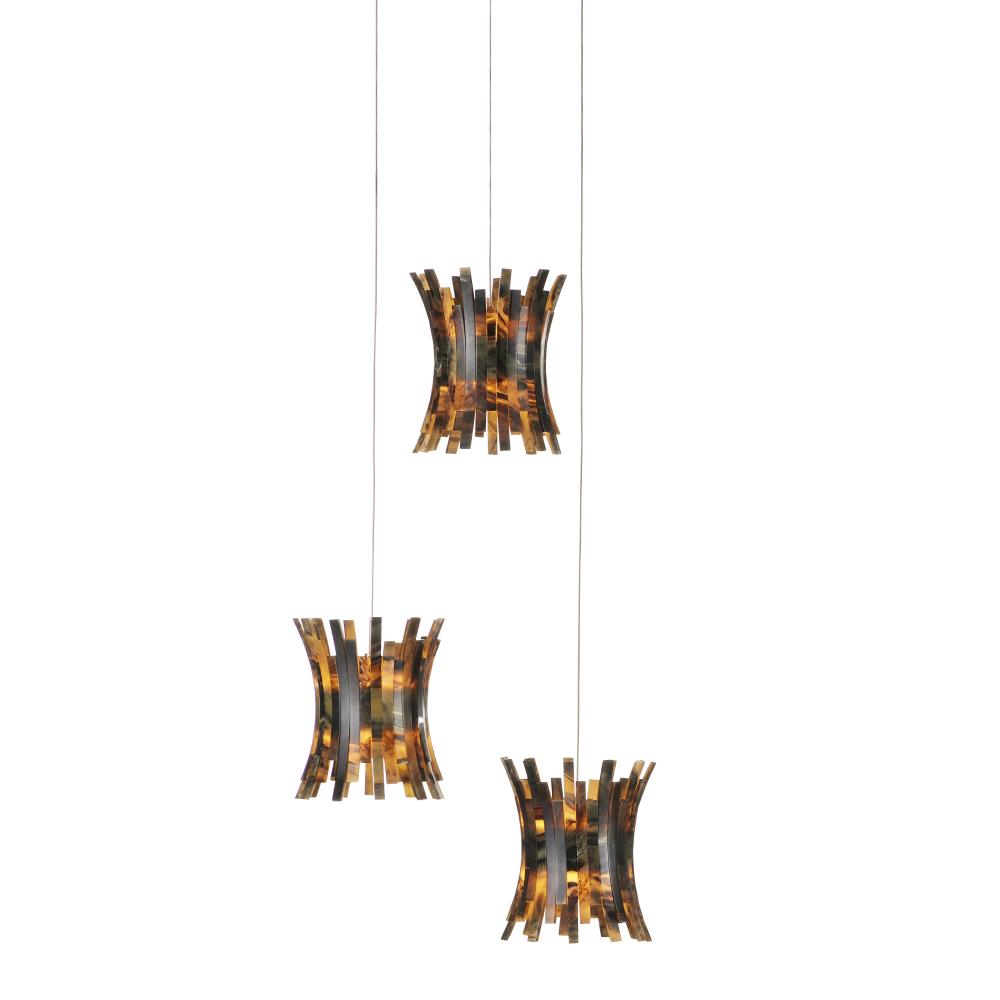 Alsop 3-Light Round Multi-Drop Pendant