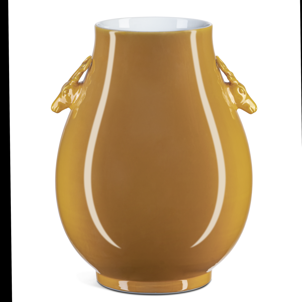 Imperial Yellow Deer Ears Vase