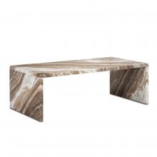 Currey 3000-0232 - Ryan Brown Marble Cocktail Table