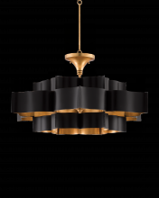 Currey 9000-0429 - Grand Lotus Large Black Chandelier