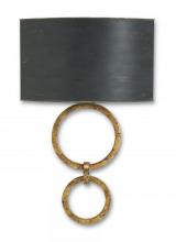 Currey 5910 - Bolebrook Black Wall Sconce, Black Shade