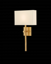  5900-0005 - Ashdown Gold Wall Sconce, Whit