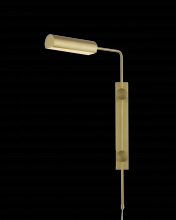  5000-0201 - Satire Brass Swing-Arm Wall Sconce