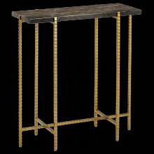 Currey 4000-0172 - Flying Marble Gold Side Table