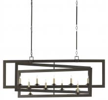 Currey 9000-0525 - Middleton Bronze Rectangular Chandelier