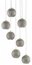 Currey 9000-0683 - Giro 7-Light Round Multi-Drop Pendant