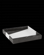  1200-0653 - Sena Black & White Marble Tray