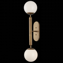  5800-0034 - Barbican Double-Light Brass Wall Sconce