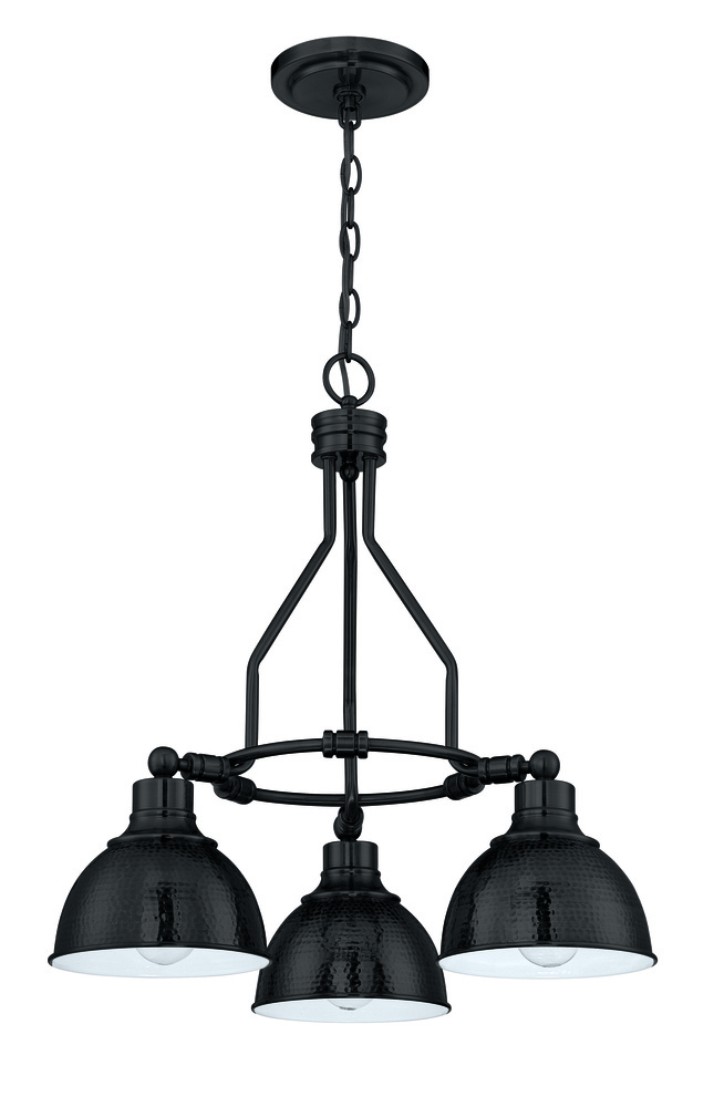 Timarron 3 Light Down Chandelier in Aged Bronze Brushed