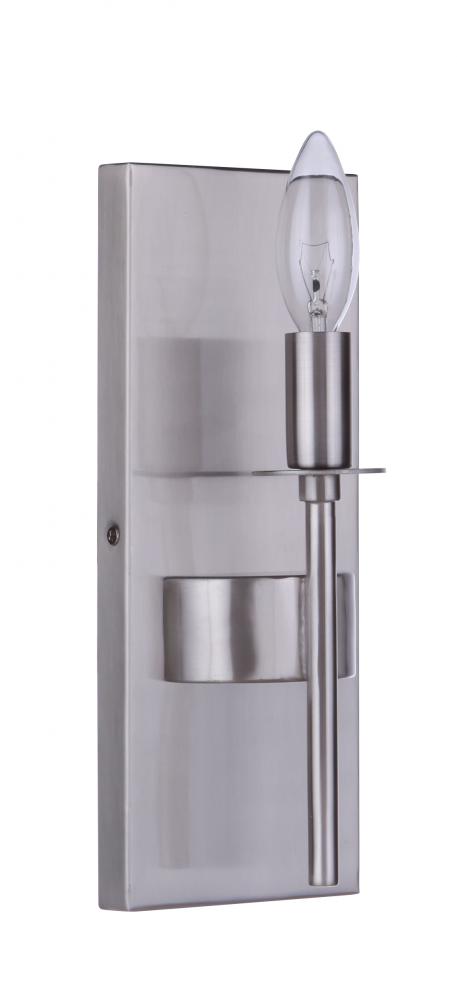 Larrson 1 Light Wall Sconce in Brushed Polished Nickel