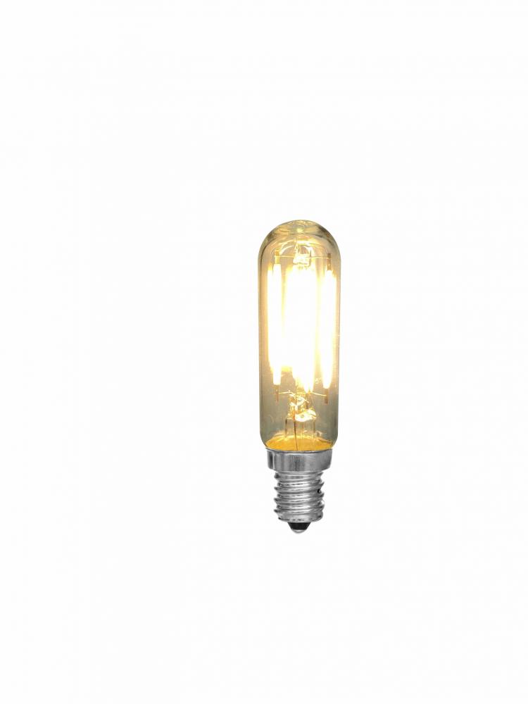 3.35" M.O.L. Clear LED T6, E12, 4.5W, Dimmable, 3000K