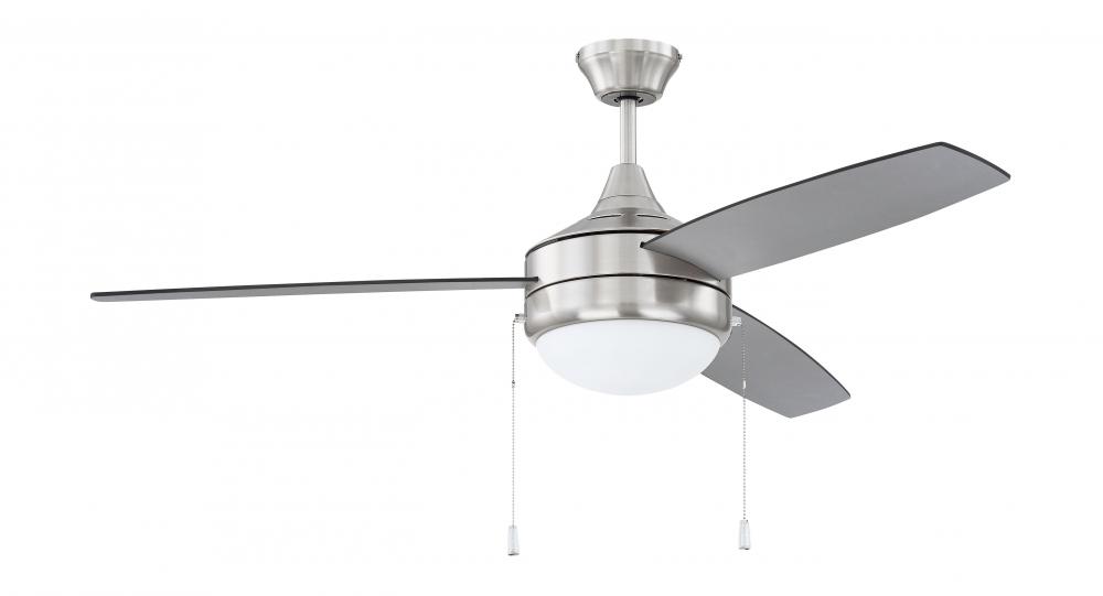 52" Phaze Energy Star 3 in Brushed Polished Nickel w/ Brushed Nickel/Greywood Blades