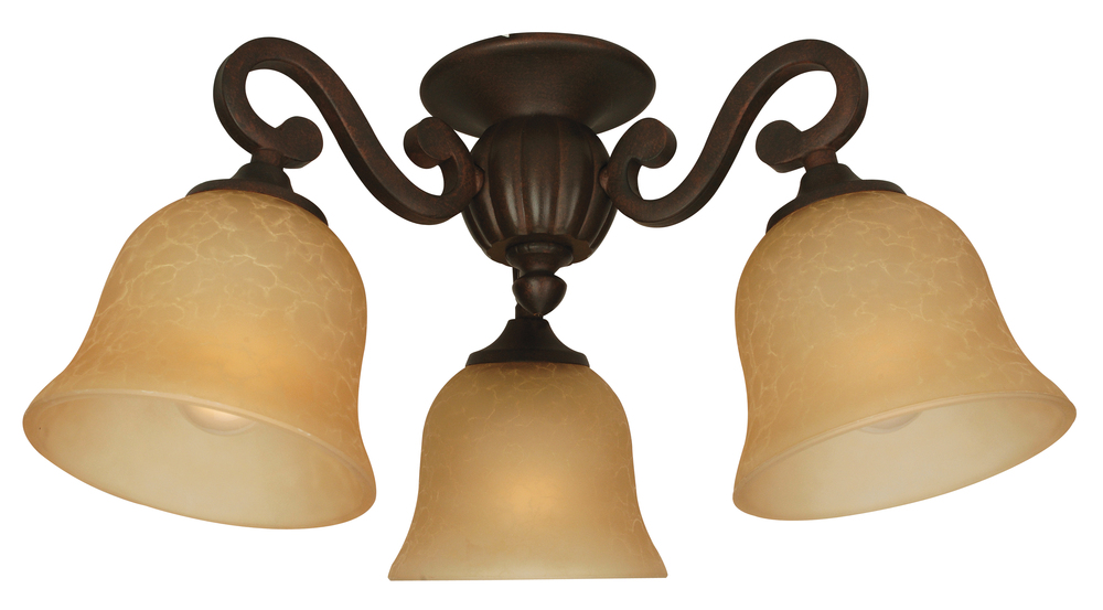 3 Light Light Kit in Aged Bronze Textured