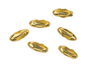 Pull Chain Connectors set in Burnished Brass (6pcs)