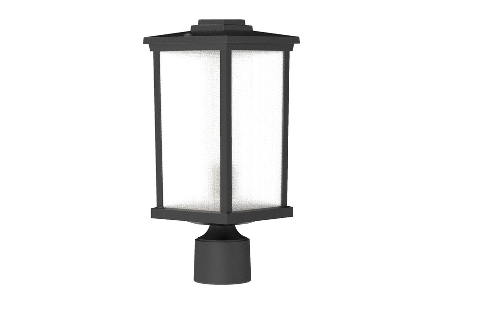 Resilience 1 Light Outdoor Post Mount in Textured Black