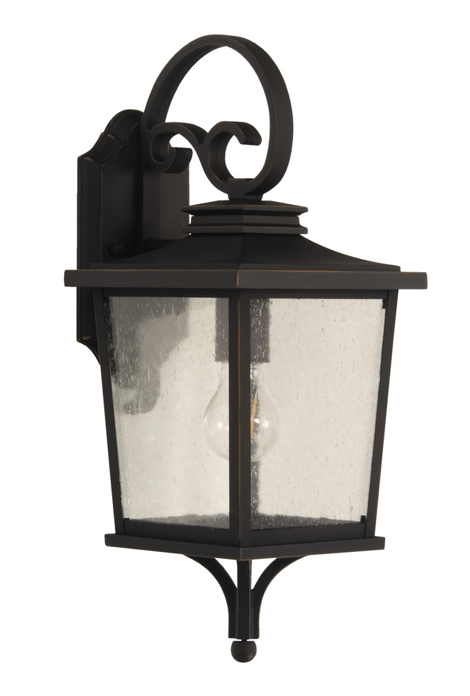 Tillman 1 Light Small Outdoor Wall Lantern in Dark Bronze Gilded