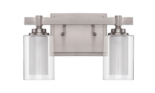  16712BNK2 - Celeste 2 Light Vanity in Brushed Polished Nickel