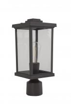  ZA2415-BZ-C - Resilience 1 Light Post Mount in Bronze