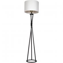  86203 - 1 Light Metal Base Floor Lamp in Flat Black