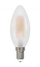  9694 - 3.74" M.O.L. Frost LED C11, E12, 2.5W, Dimmable, 3000K