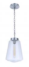 Craftmade ZA3821-SA - Laclede 1 Light Large Outdoor Pendant in Satin Aluminum