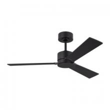 Visual Comfort & Co. Fan Collection 3RZR44MBK - Rozzen 44" Indoor/Outdoor Midnight Black Ceiling Fan with Handheld Remote Control